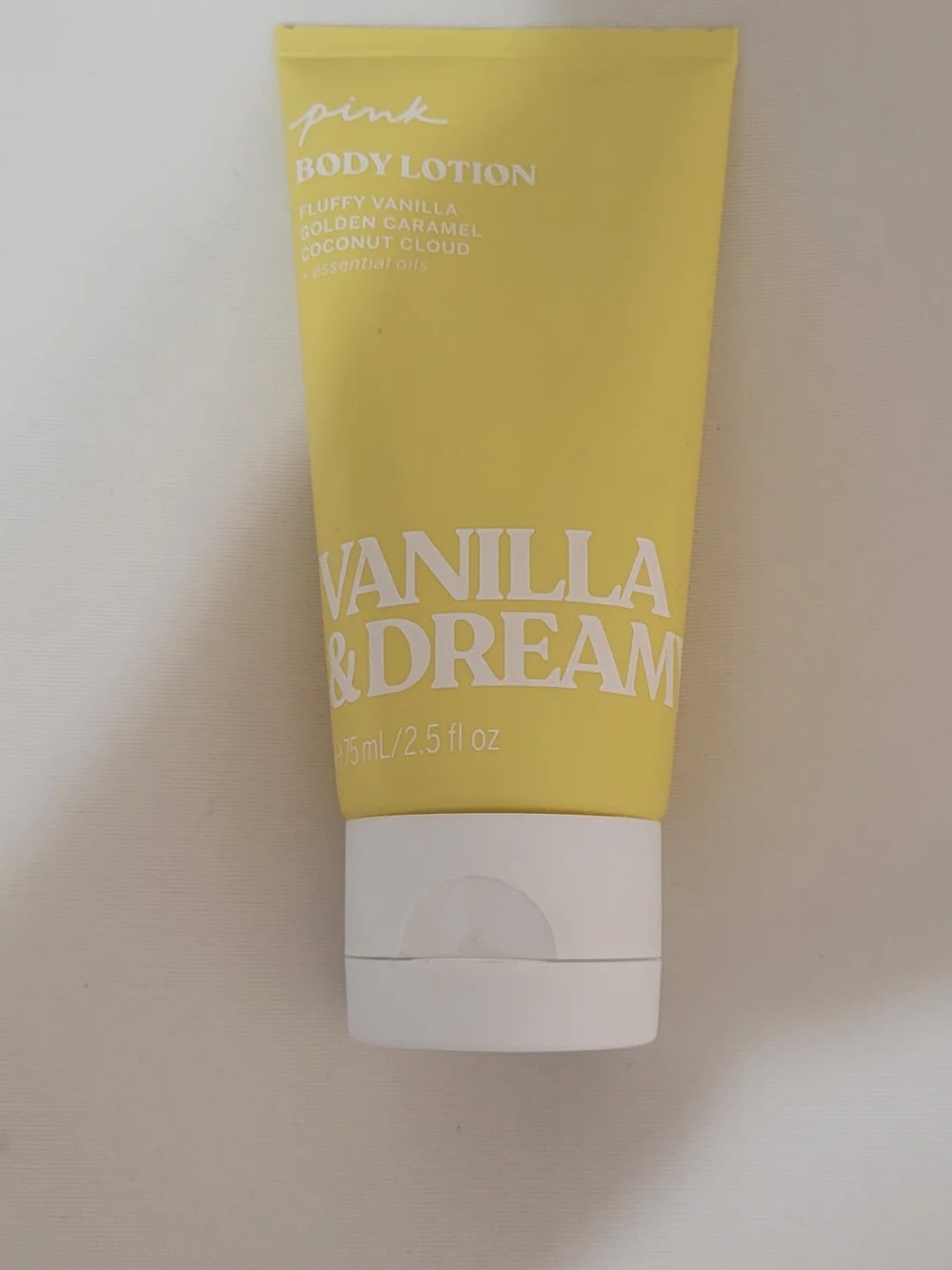 PINK Victoria's Secret Vanilla & Dream Body Lotion - Yellow Tube